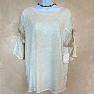 Free People NWT Cream Women's Top - M